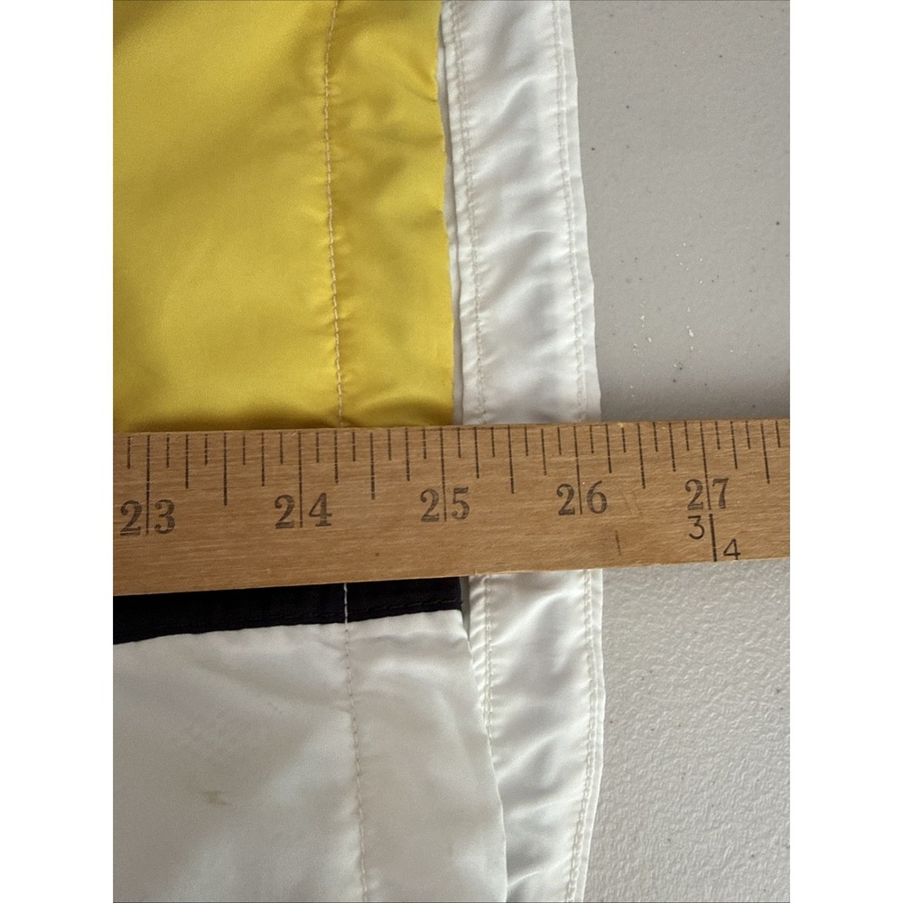 Vintage 90's Nike Men's Yellow White Zip Up Windbreaker Size Medium Retro READ - Picture 13 of 14